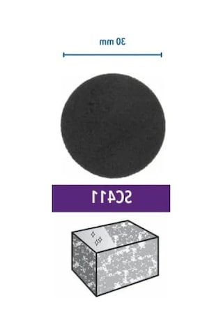 Zımpara Diskleri, 30 Mm, 60 Kum, 6'lı Set