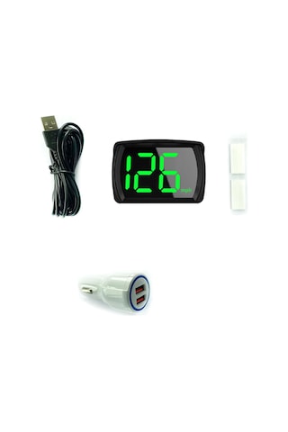 Geeksen Araç Hud Gösterge - Gps Hız Göstergeli Büyük Led Ekran Km/mph - Otomobil, Kamyonet, Suv, Motosiklet İçin