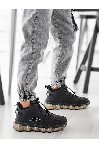 Cool Edi Air Bosst Ortopedik Taban Unisex Çocuk Bot Siyah