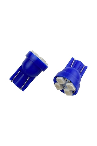 Space Dekoratif Led Ampul T10 2x4 Smd Led Mavi 12v/laam117 2 12