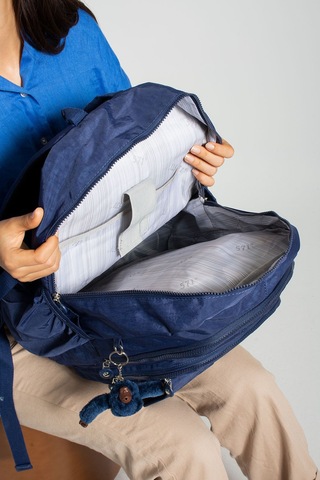 Maymuncuk Hediyeli Ultra Hafif Çok Cepli Su Geçirmez Sırt Çantası Unisex Lacivert