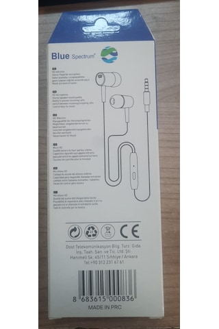 Blue Spectrum D21 Kablolu Kulak İçi Kulaklık