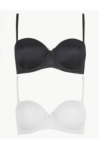 Marks & Spencer 2'li Multiway Straplez Sütyen Seti T33002964 Beyaz