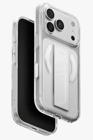 Apple iPhone Uyumlu 18 Pro Kılıf Flexgrip Tutma Bandı Dayanıklı Sararmayan Kapak Şık Görünüm Patentli Tasarım Şeffaf