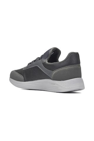 Günlük Erkek Yetişkin Sneaker Büyük Numara Spor Ayakkabı Lastik Bağcıklı Rahat Esnek 110c Füme