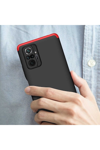 Xiaomi Redmi Note 10 Pro Kılıf Zore Ays Kapak Siyah-Gri