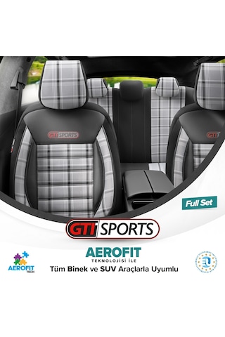 Otom Gti Sports Design Ekstra Destekli Oto Koltuk Kılıfı 553166328