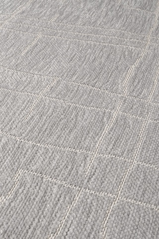 Seria Sra01g Gri Dekoratif Şönil Kilim Çizgili Desen Yıkanabilir Yumuşak Kaymaz Taban Halı Yolluk