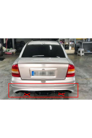 Opel Astra G Sedan Custom Arka Tampon Eki Fibeglass Boyasız