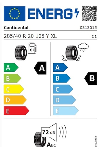 Continental 285/40R20 108Y XL Fr Ecocontact 6Q Yaz Lastiği 2025