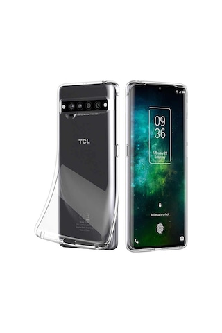 Microcase Tcl 10 Pro Slim Serisi Ince Soft Silikon Kılıf-Şeffaf
