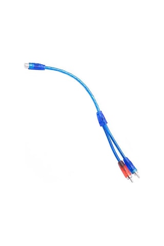Powermaster Pm-17604 1 Dişi 2 Erkek Rca Y Kablo 30 Cm Silikon Kaplı Ses Ve Anfi Bağlantı Kablosu