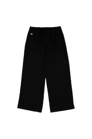 U.S. Polo Assn. Kız Çocuk Siyah Loose Fit Modal Karışımlı Kanvas Pantolon 50300911-VR046
