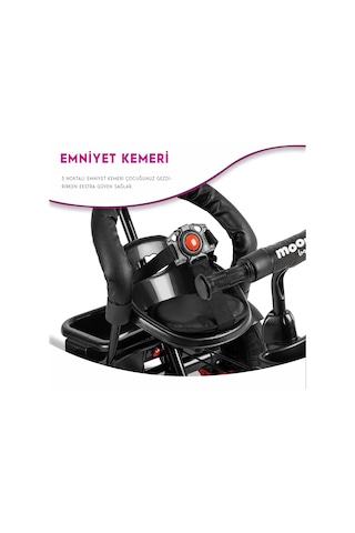 Moony Baby MB504 Ebeveyn Kontrollü 3 Tekerlekli Çocuk Bisikleti