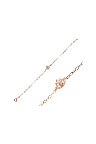 Casera's Gümüş Rose Lotus Çiçeği Kadın Bileklik Csr2184780 Gümüş