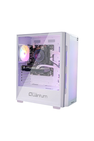 Quantum Gaming Snapfire White 650w 4 Fanlı Mesh Beyaz Gaming Masaüstü Kasa
