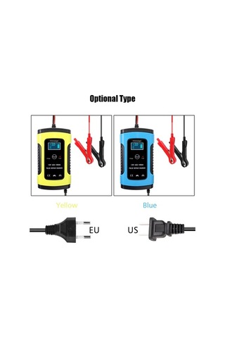 Moly 12v 6a Akıllı Akü Şarj Cihazı - Moto/suv Akü Tamiri Ve Koruma - Avrupa Standartı Sarı - Zyx-j10