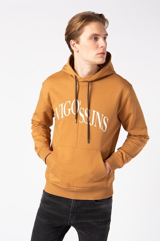 Vigoss Erkek Baskılı Sweatshırt 62047-30034 - Kahve Kahverengi