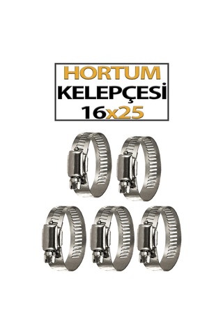 Hortum Kelepçesi 5 Adet 16x25' Lik