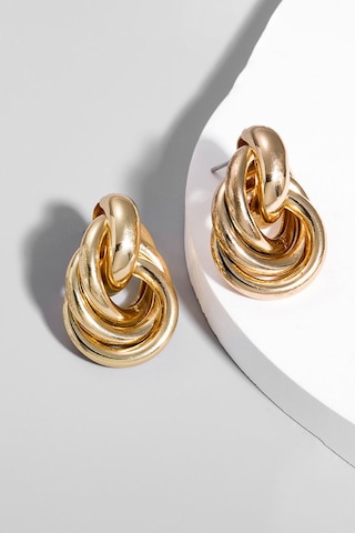 Chavin Gold Bijuteri Retro Tarz Bayan Küpe Ev22sr Gold