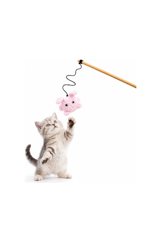 Kedi Oltası - Dawcat - Tavşan Figürlü - Açık Pembe