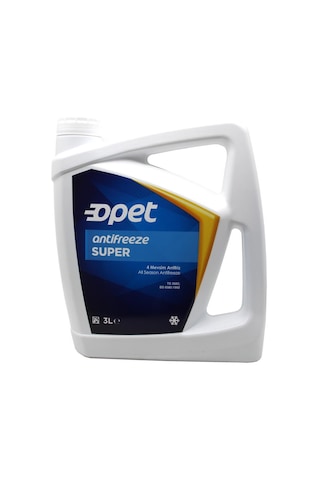 Opet Süper Mavi Dört Mevsim Koruma Antifriz 3 L