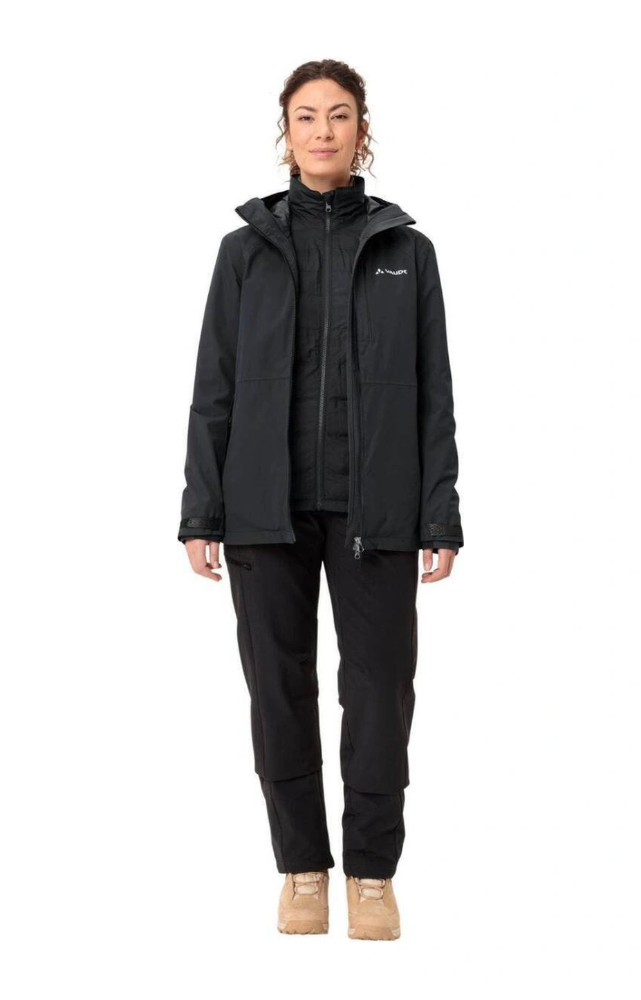 Vaude Elope Iı 3in1 Kadın Mont 46280 Black