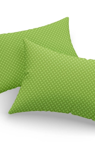 Eponj Home 2li Yastık Kılıfı 50x70 Cm Only Paula Kombin Yeşil Çim Yeşili