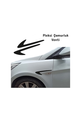 Hyundai Coupe Çamurluk Venti Parlak Siyah Pleksi Vent