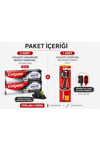 Colgate Advanced White Charcoal Avantaj Paketi