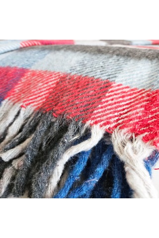 Çift Kişilik Pamuklu Battaniye 180x200 Cm 5031 Çok Renkli