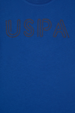 U.S. Polo Assn. Erkek Çocuk Saks Basic Bisiklet Yaka Tişört 50306483-VR045