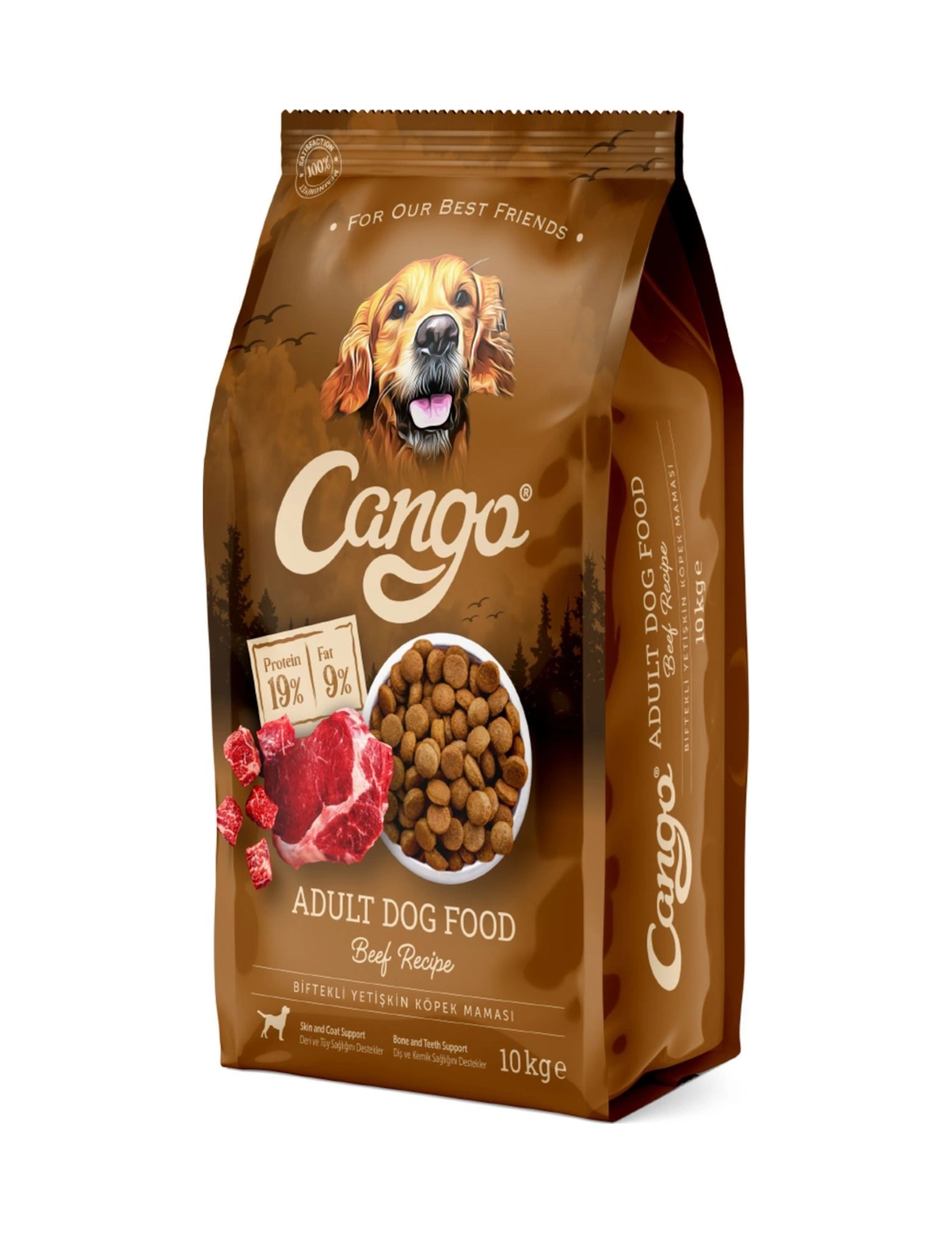 Cango Yetişkin Köpek Maması Etli Biftekli 2 x 10 KG