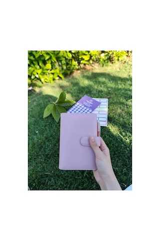 Bütçe Planlayıcı Manyetik Ajanda Pembe Sticker Ve Challenge Hediyeli