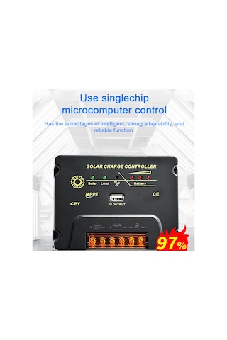 Yaozixa 20a Mppt Güneş Enerji Kontrolörü - 12v/24v Otomatik Tanıma, En Yüksek Verimli Akü Şarjı, 5v 1a Usb Çıkışı