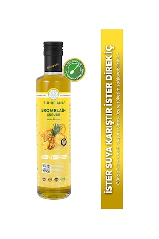 Zühre Anabromelain Ananas İçeren  Şurubu 350 ML