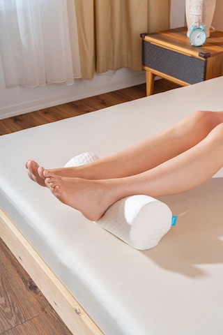 Silindir Ortopedik Visco Yastık 40x14 Cm Beyaz