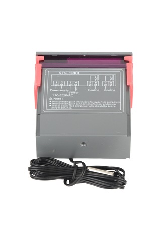 Vkemall Stc-1000 Dijital Sıcaklık Kontrol Cihazı: Soğutma-ısıtma Modu, Kalibrasyon, Alarm Ve Ntc Sensörlü 10a 110-220v