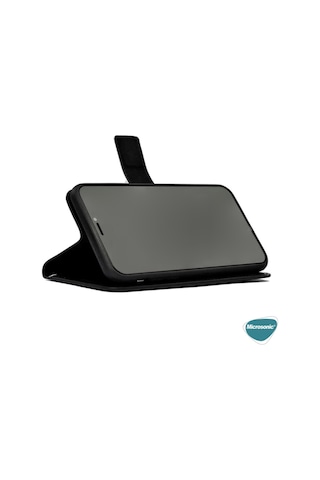 Samsung Galaxy M22 Ile Uyumlu Kılıf Delux Leather Wallet Siyah Col108234-siyah