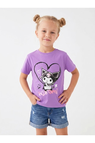 Sea Bubbles Kuromi Kız Çocuk Tişört St10398 Lila