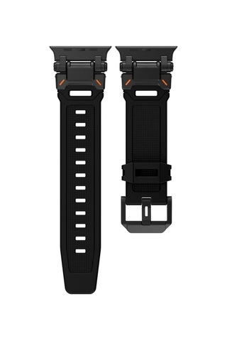 Novahub İos Watch Uyumlu Serisi 7 45mm Explorer Tpu Saat Bantı Siyah, Yeni Tasarım Siyah/i