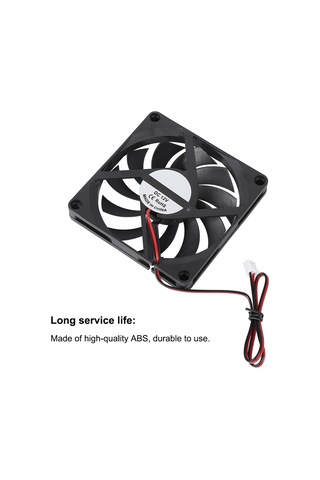 Yunboo 2 Adet 3d Yazıcı Soğutma Fanı 8010 12v Yağlı Eksenli - Yüksek Hızlı 6000r/min , Yüksek Hava Akımı 21.46cfm , Düşük Gürültü, Dayanıklı Abs Malzeme