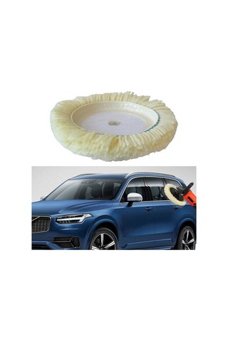 Shineyee 2 Adet 7 İnç Koyun Yünü Parlatma Diski - Otomobil Cila Ve Parlatma İçin Tek Yüzlü Paspas