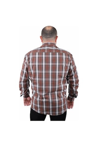 Starbattal Büyük Beden Erkek Gömlek Line Square 23367 LACIVERT