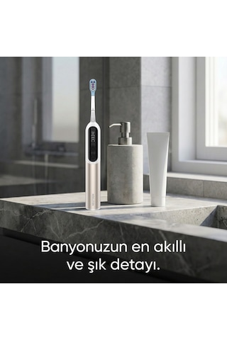 Neutron Şarjlı Sonik Diş Fırçası, Dijital Ekranlı Şarjlı Diş Fırçası Gold