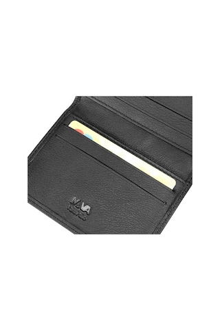 Nava Cıty Deri Kartlık Siyah Çok Renkli