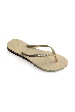 Havaianas Slim Sparkle Iı Bayan Terlik - Sand Grey Altın
