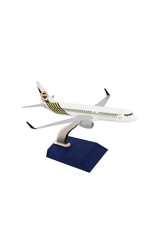 Zekupp Boeing 737-800 1/250 Ölçek Fenerbahçe Lisanslı Beyaz Tasarım Maket Uçak