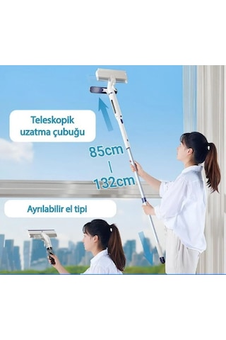 Cam Silme Aparatı Çok Fonksiyonlu 4'ü 1 Arada Cam Sileceği Beyaz