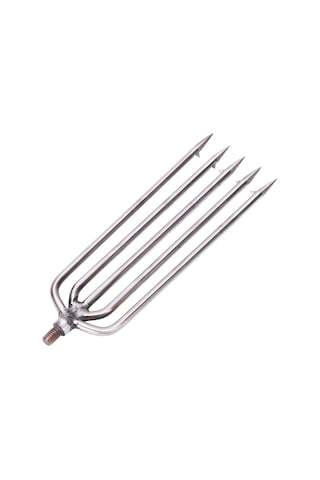 Geeroyoo Stainless Steel Balık Mızrağı 5 Tırnaklı Dönmeci Uçlu 8mm Vida İle Evrensel Uyumlu Av Aleti